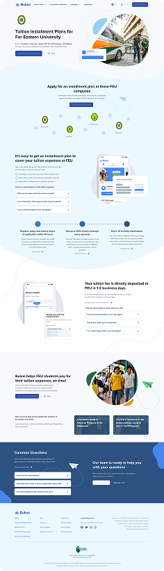 Redesigned Bukas marketing site — partner schools